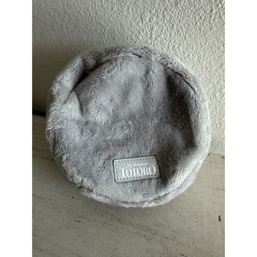 Studio Ghibli My Neighbor Totoro Figural Fuzzy Makeup Bag Lunch Bag‎